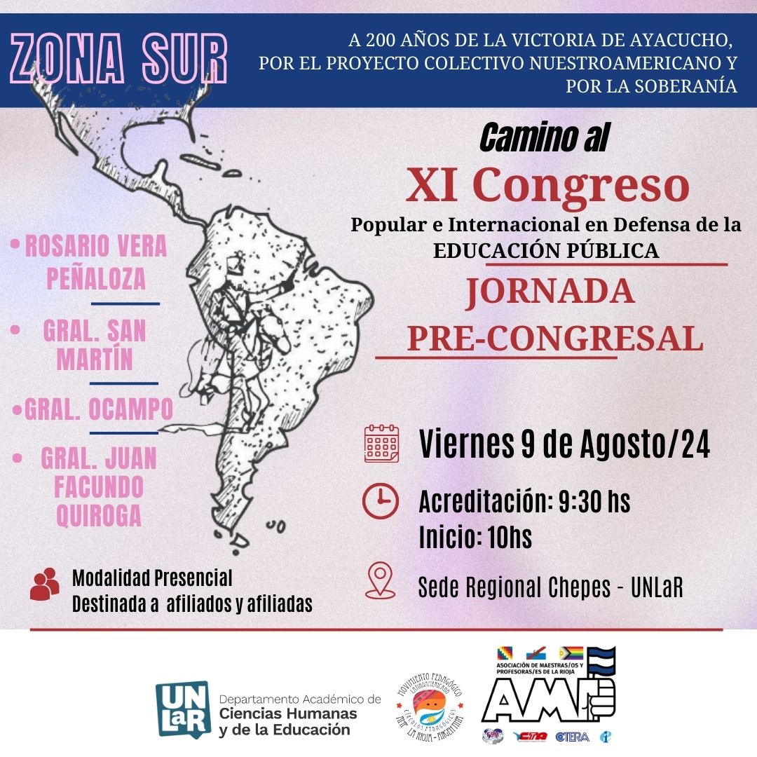 Pre-Congreso zonal popular en Defensa de la Educacion Pública.