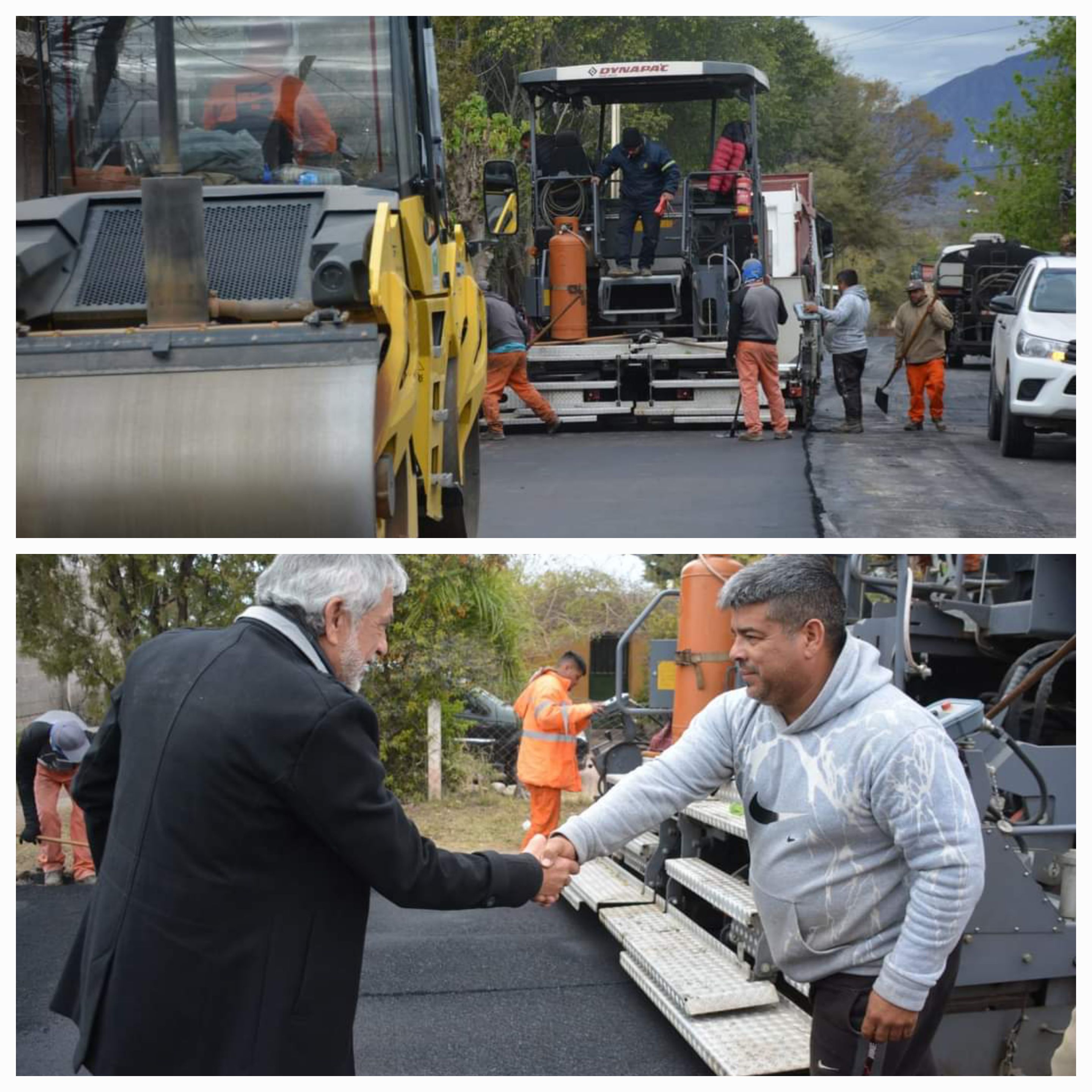 Armando Molina constató el avance de obra en la zona Oeste.