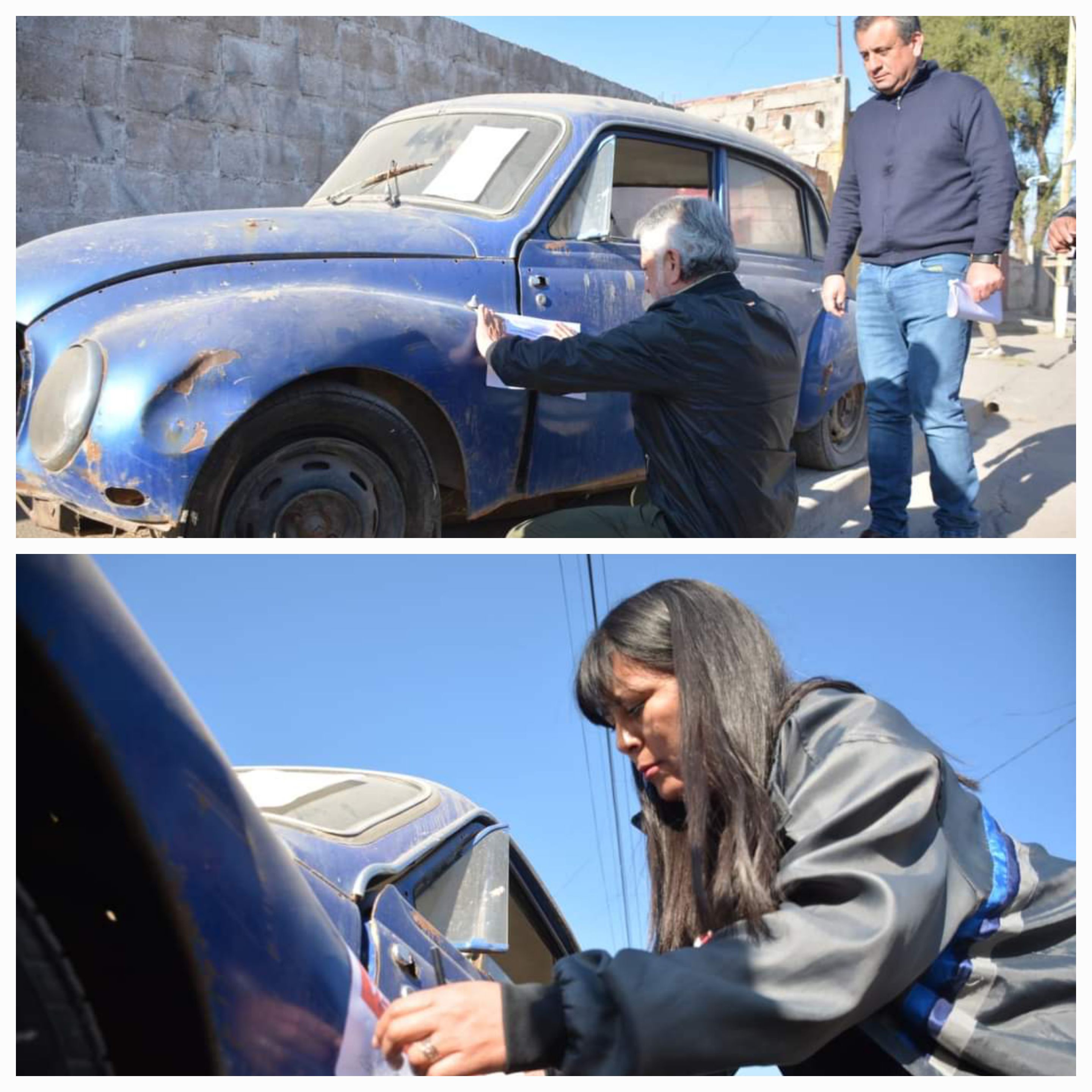 Municipio Capital. Operativos sobre autos abandonados en zona Norte. 