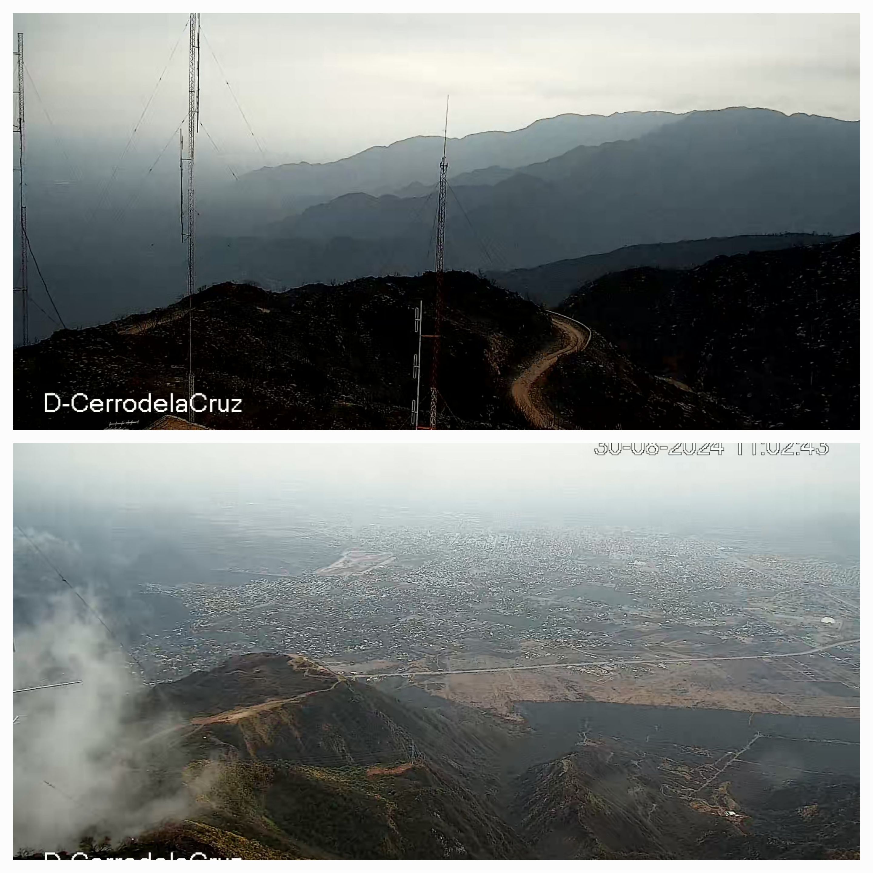 Informan situación del incendio en el Cerro de la Cruz ante la presencia de precipitación en la Ciudad.