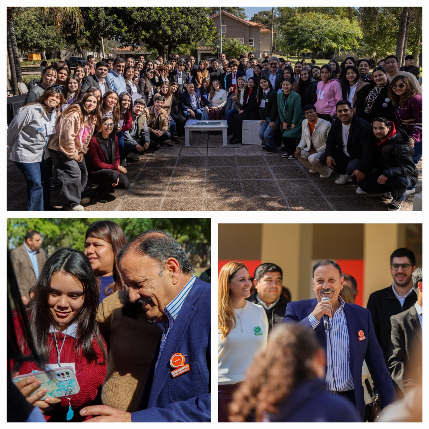 Quintela se reunió con jóvenes del Parlamento Juvenil