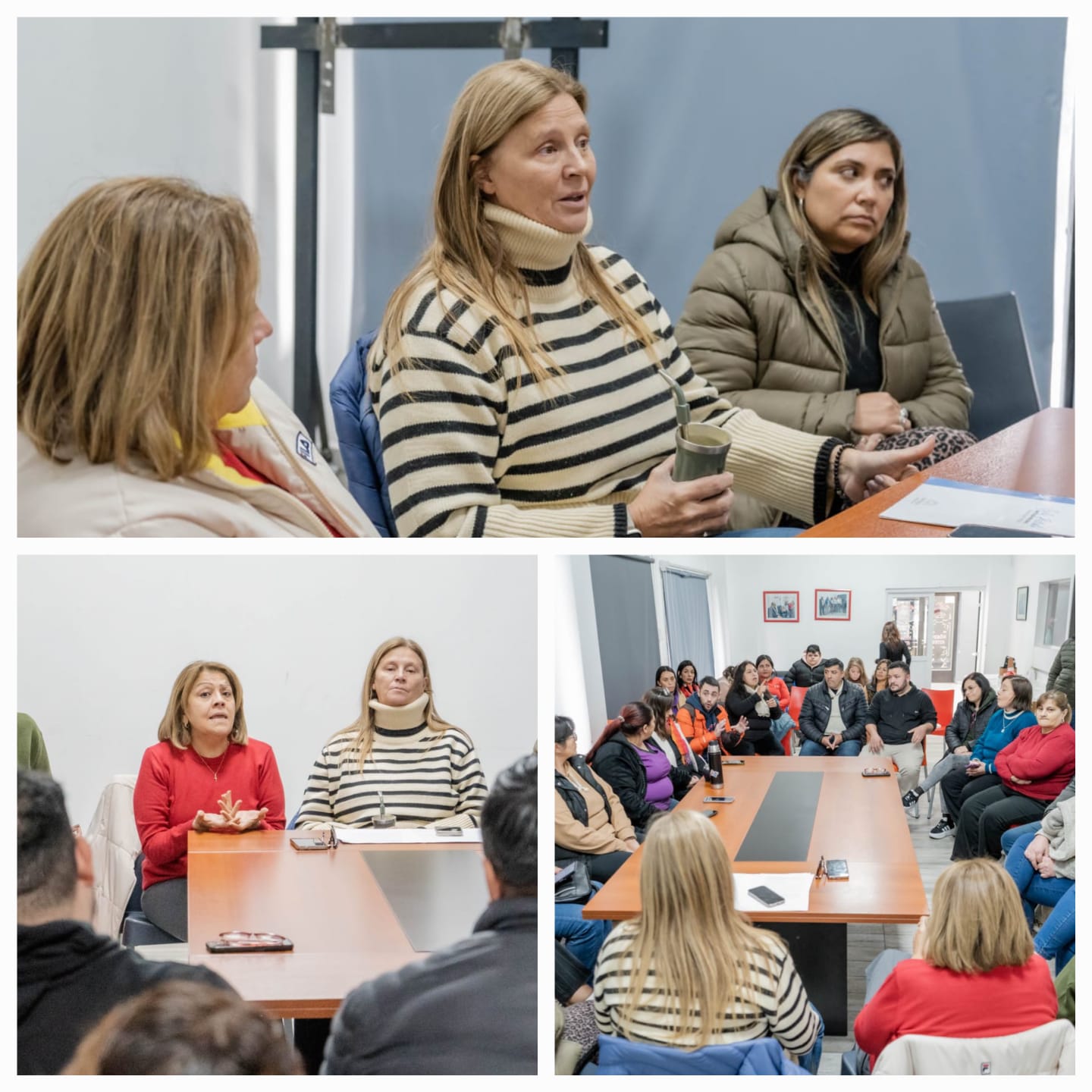 Gabriela Pedrali e Hilda Aguirre de Soria se reunieron con el colectivo de discapacidad tras el veto presidencial. 