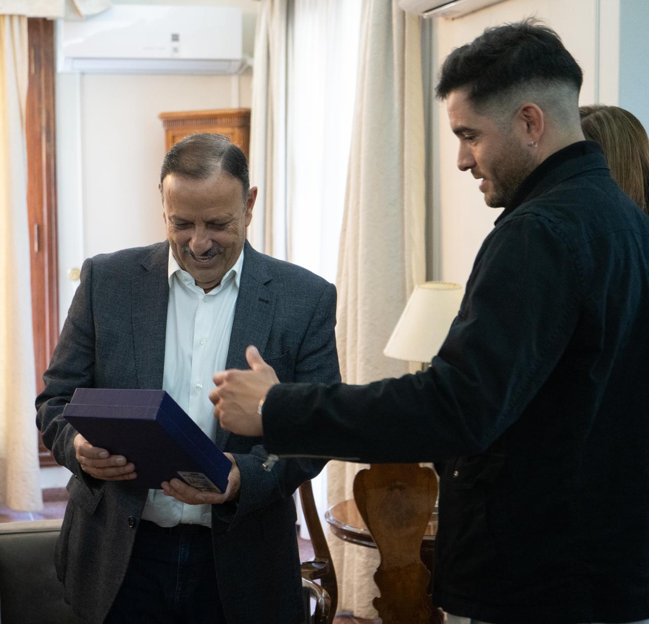 Quintela recibió a Matías Montenegro y puso en valor su logro en el Mundial de BMX.