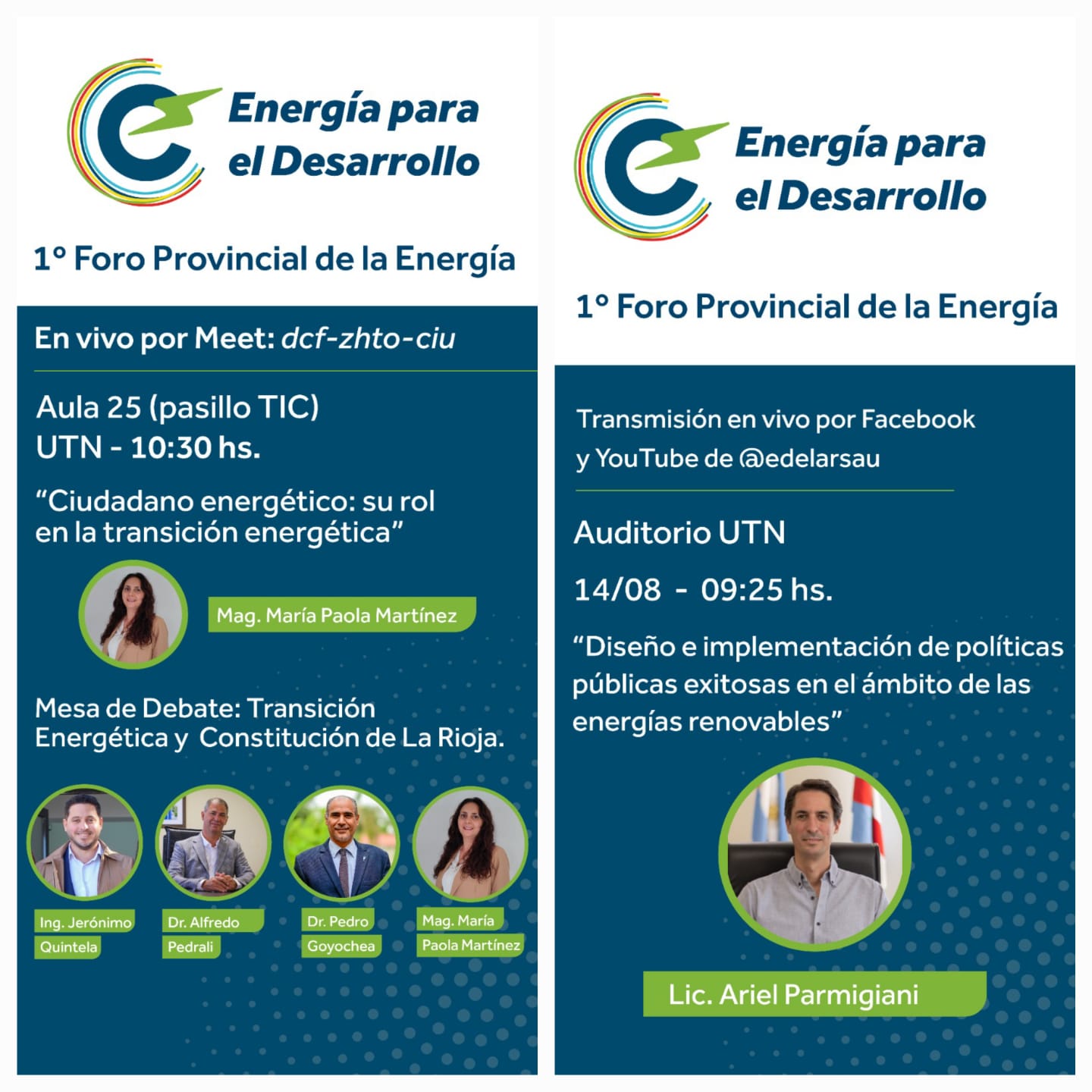 La Rioja será sede del 1° Foro Provincial de la Energía – Energía para el Desarrollo.