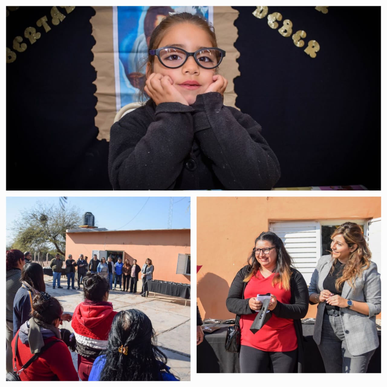 Más de 30 vecinos de La Lata recibieron anteojos en otro operativo sanitario provincial.