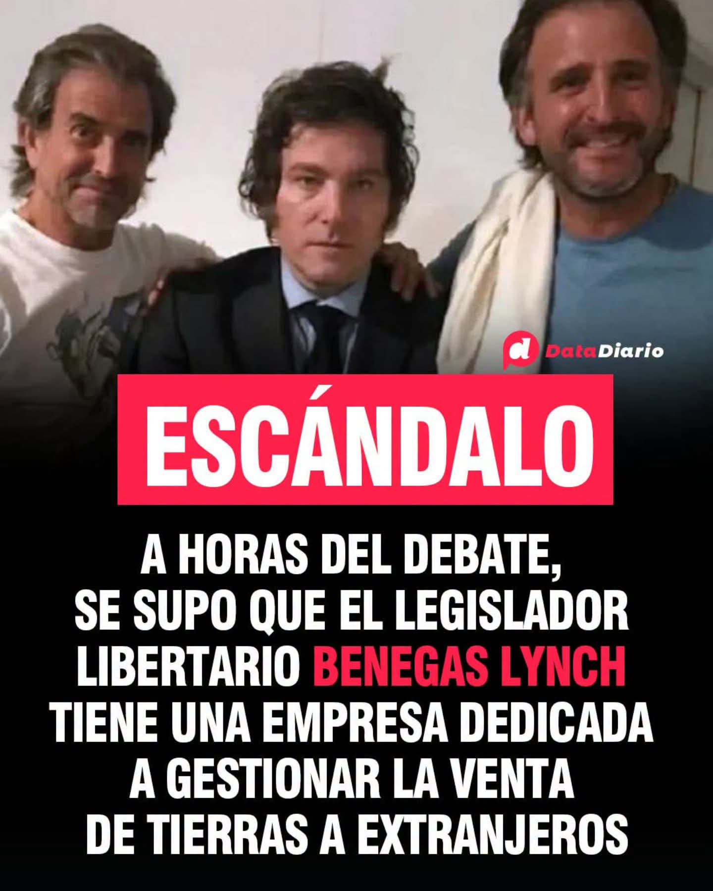 Mas corrupcion libertaria: El legislador de LLA Benegas Lynch tiene una empresa que gestiona la venta de tierras a extranjeros  
