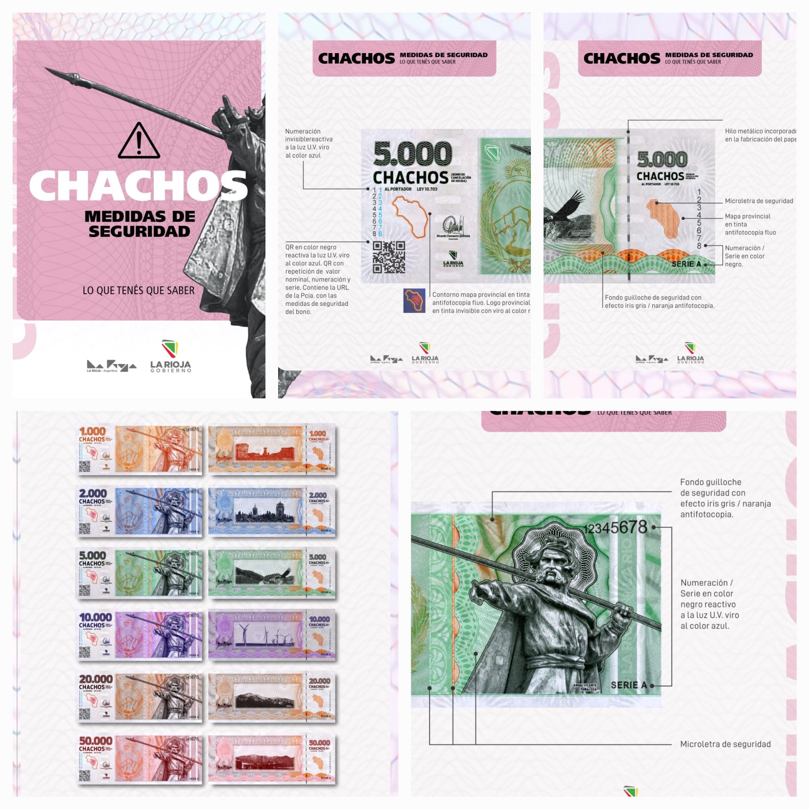 Programa Chachos. El Gobierno difundi&oacute; las medidas de seguridad de los Chachos para facilitar su identificaci&oacute;n