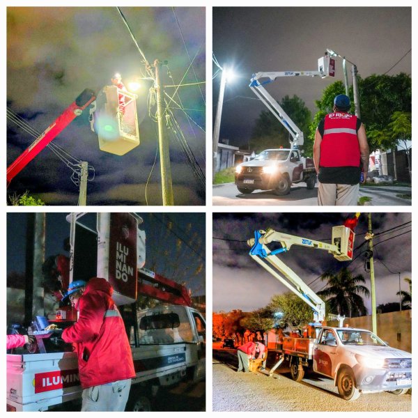 Mas iluminaci&oacute;n y seguridad para los barrios San Roman y Shincal