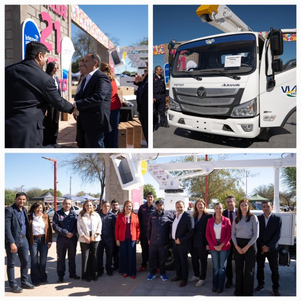 Aniversario de Chamical. La Provincia fortalece al Municipio de Chamical con nuevos veh&iacute;culos y equipamiento tecnol&oacute;gico