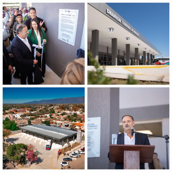 Una obra hist&oacute;rica para los Llanos riojanos: Chamical ya tiene su nueva Terminal de &Oacute;mnibus 