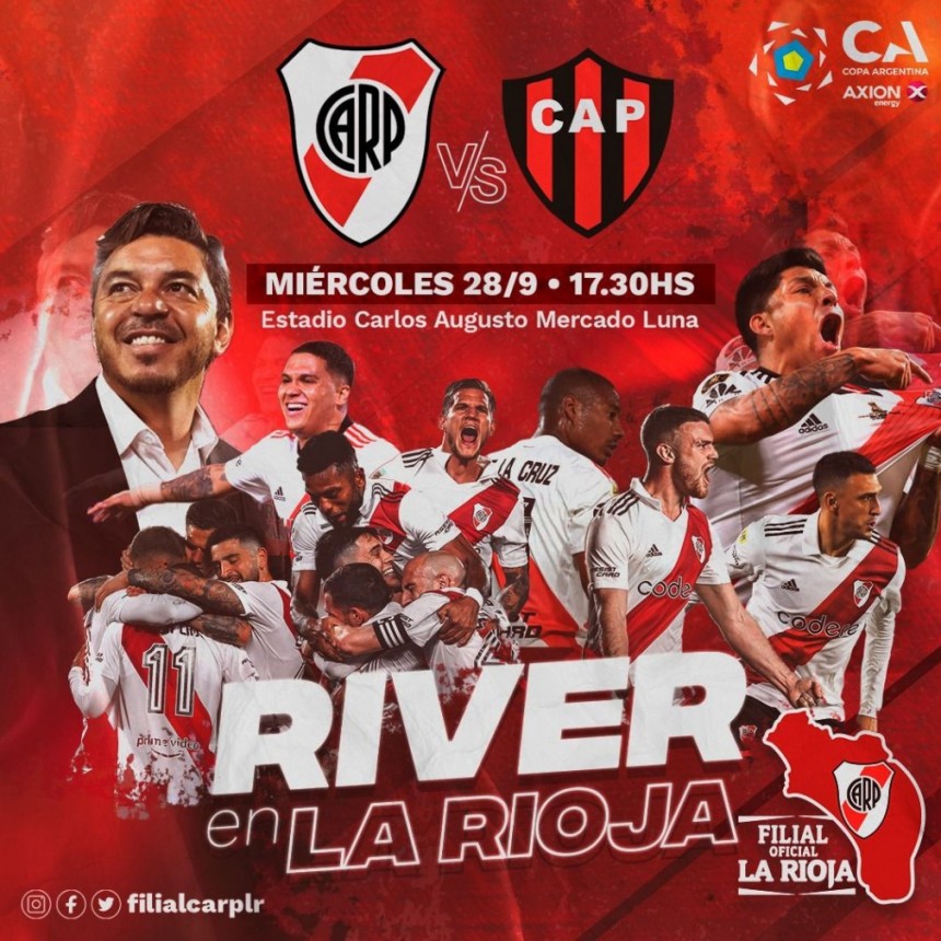 Confirmado. River juega en La Rioja el proximo 28 de Septiembre ante Patronato