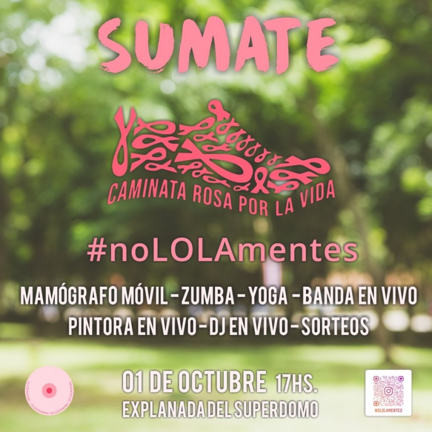 El 1 de octubre realizan la 6ta Edición de No LOLAmentes