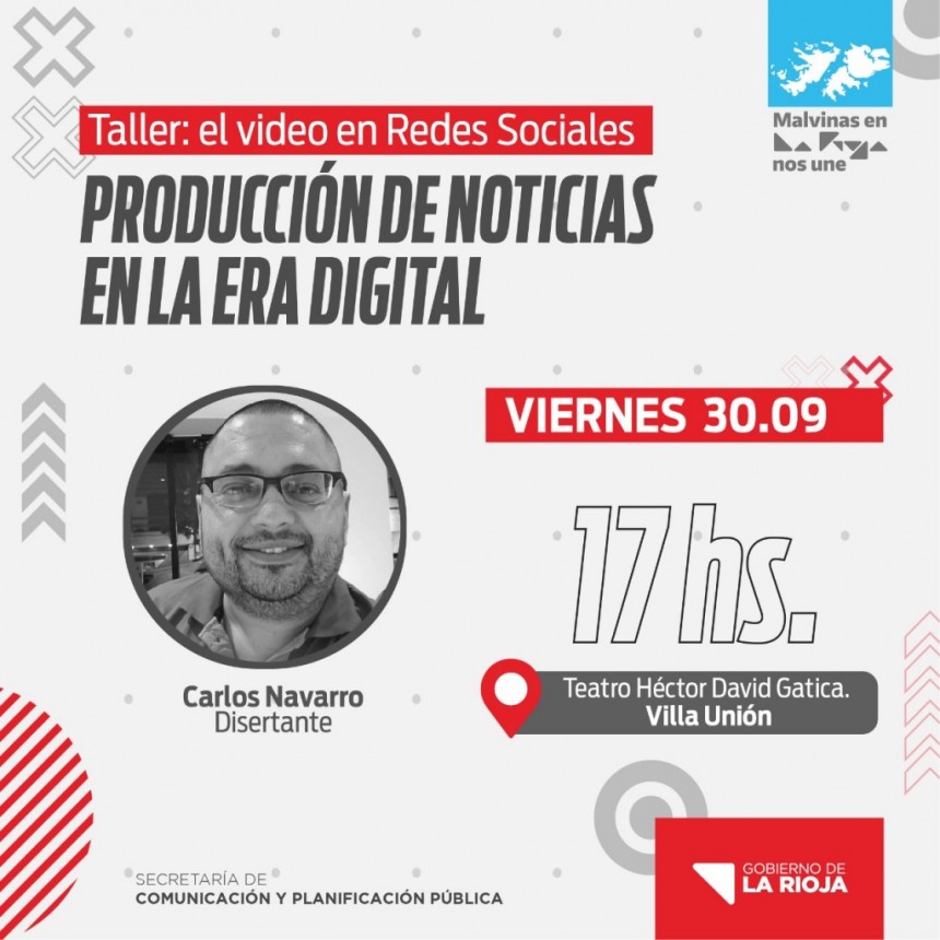 El Gobierno Provincial brindará taller Producción de 