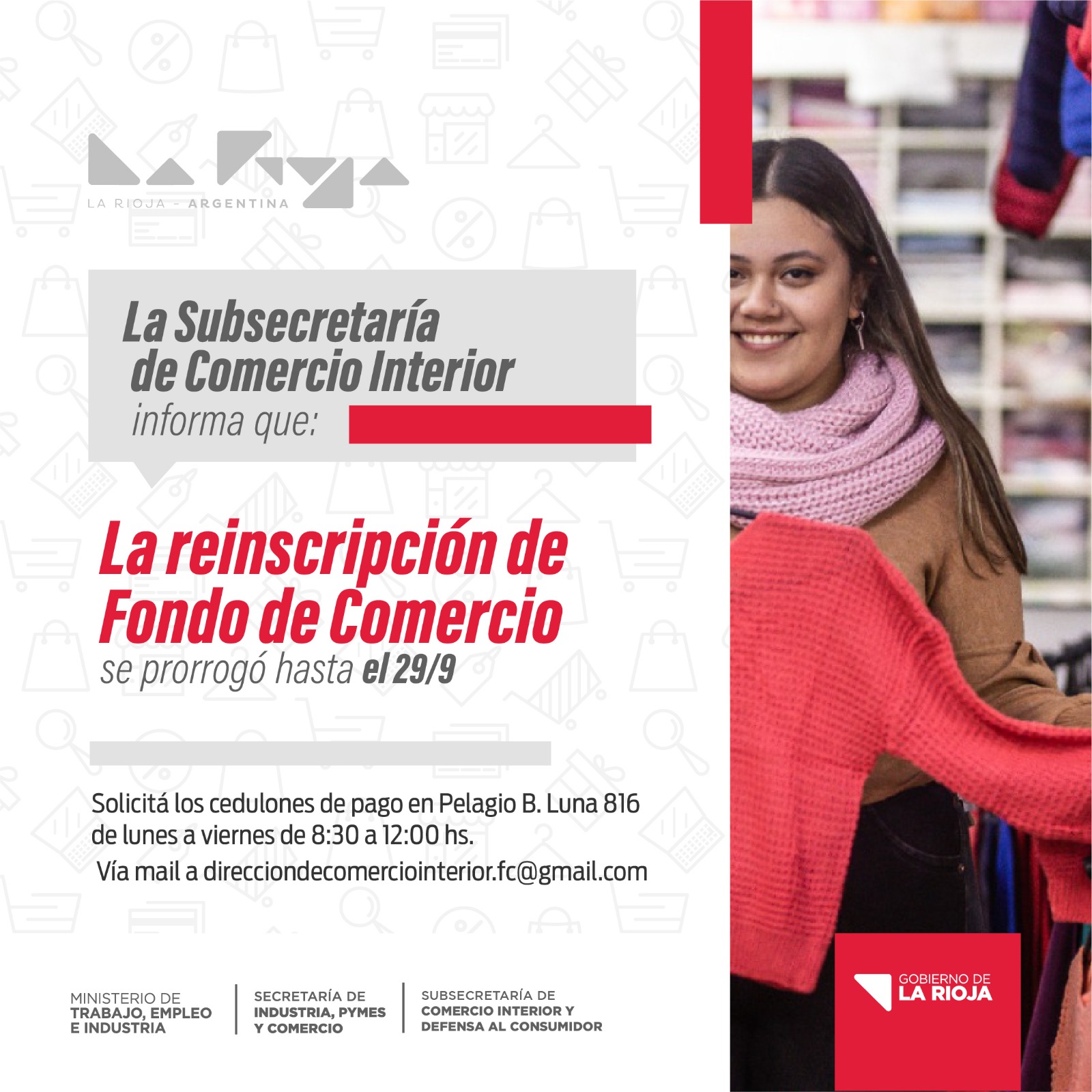 Realizan reinscripción  al Fondo de Comercio .