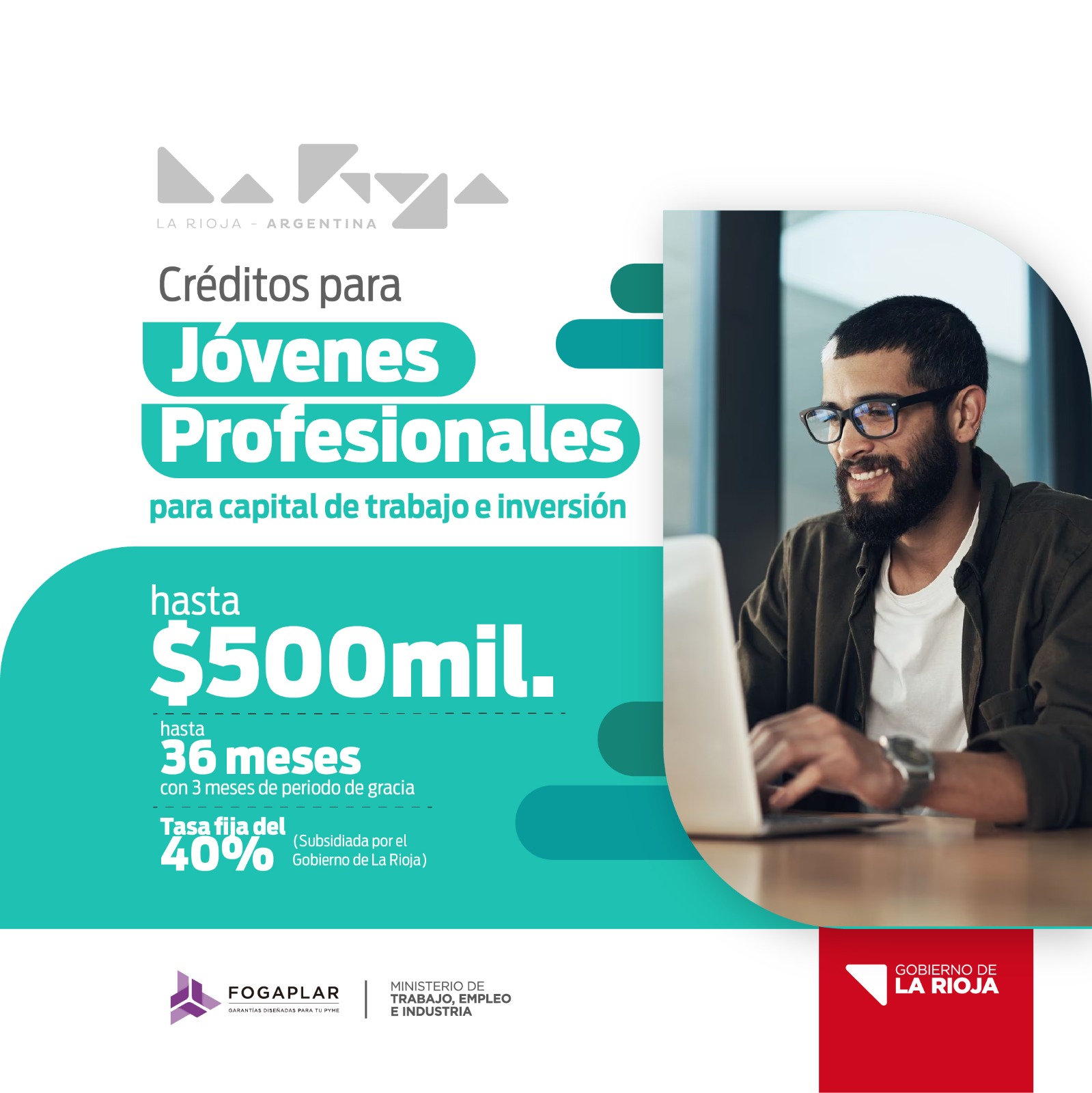 Anunciado por el Gobernador Quintela, dan detalles sobre créditos para jóvenes profesionales