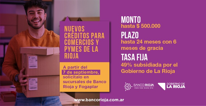 Brindan detalles sobre créditos de hasta  500 mil pesos para comercios y PyMEs