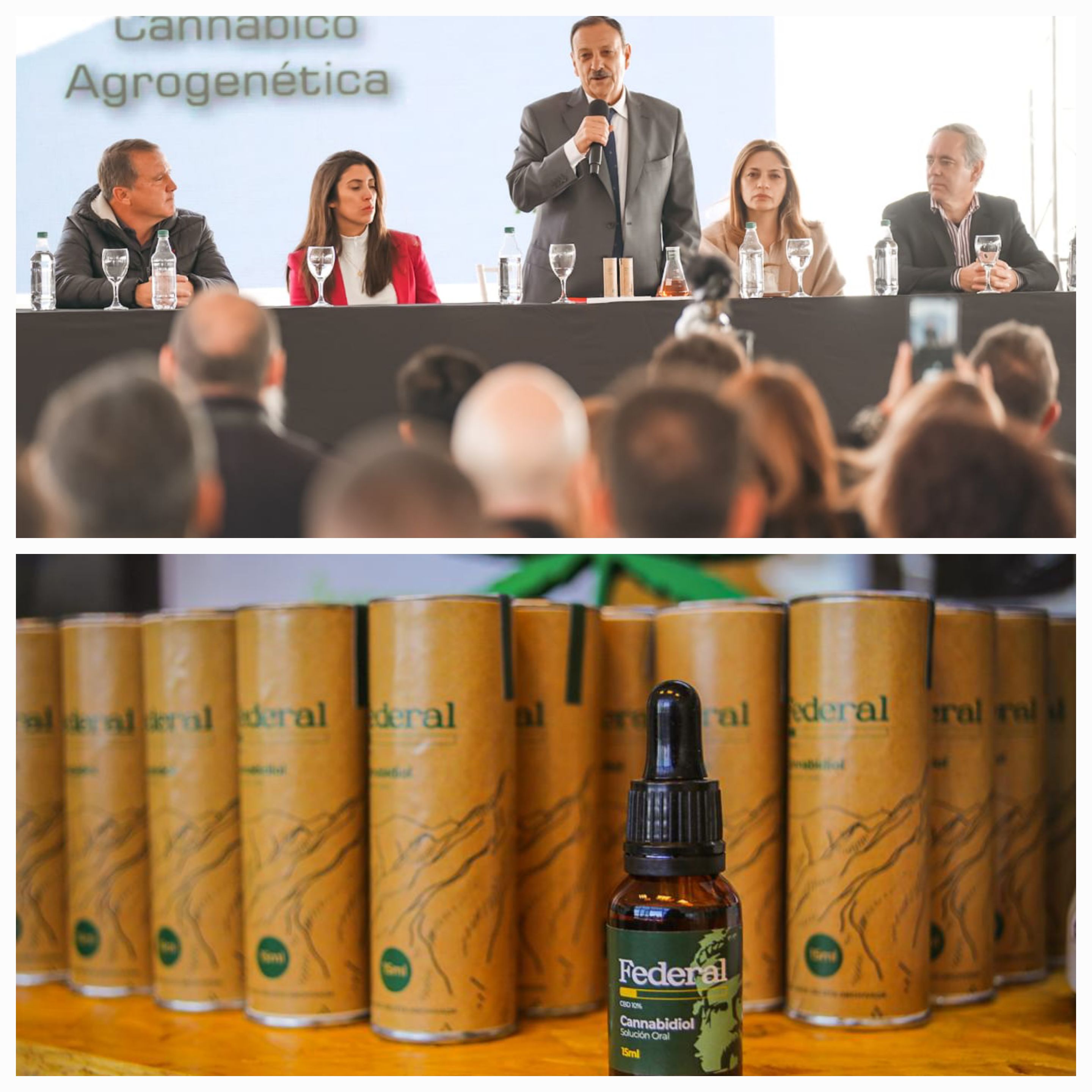 El gobernador Ricardo Quintela presentó “Federal”, el primer aceite de cannabis medicinal íntegramente producido en La Rioja