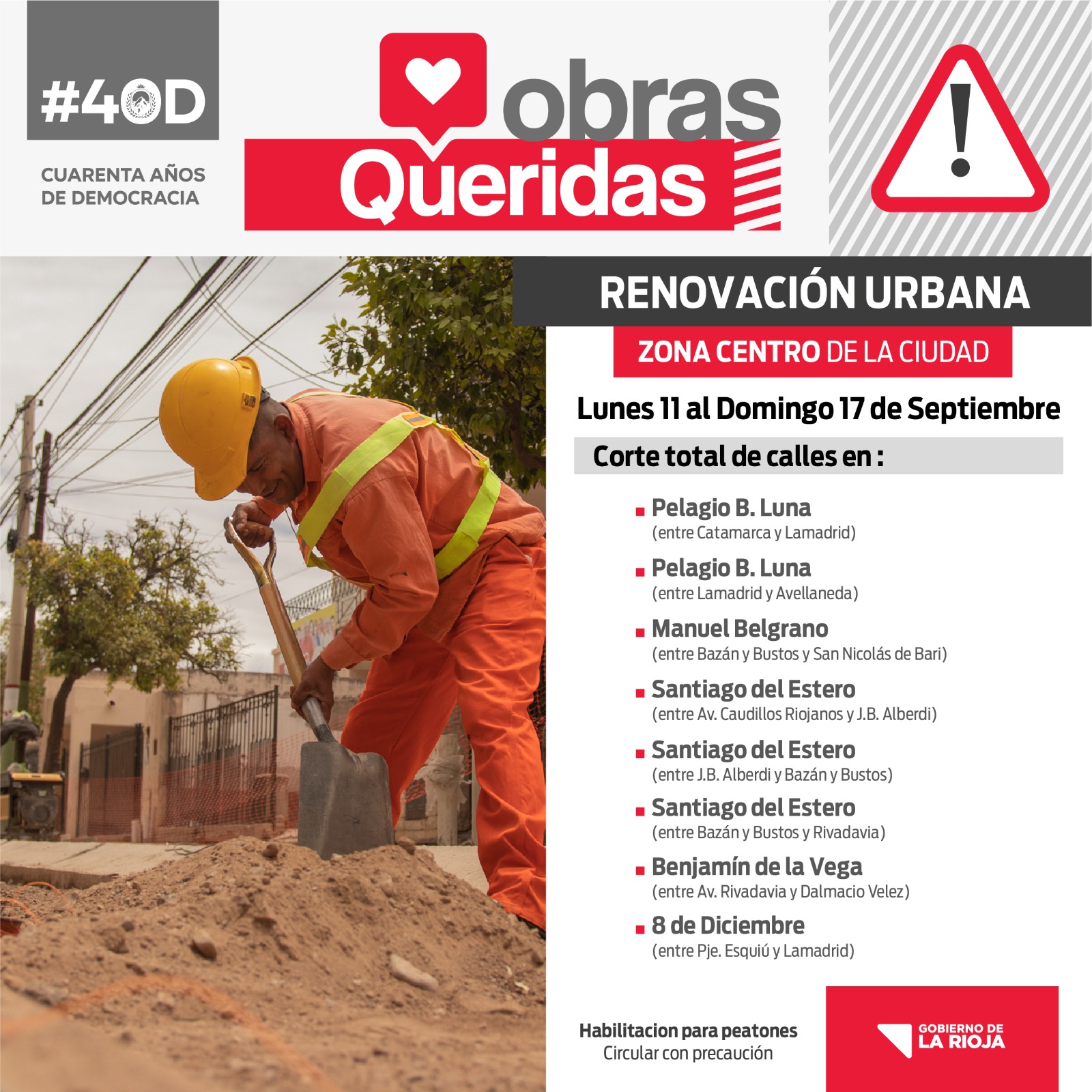 Continuación de la obra Renovación Urbana y Desagües Pluviales 