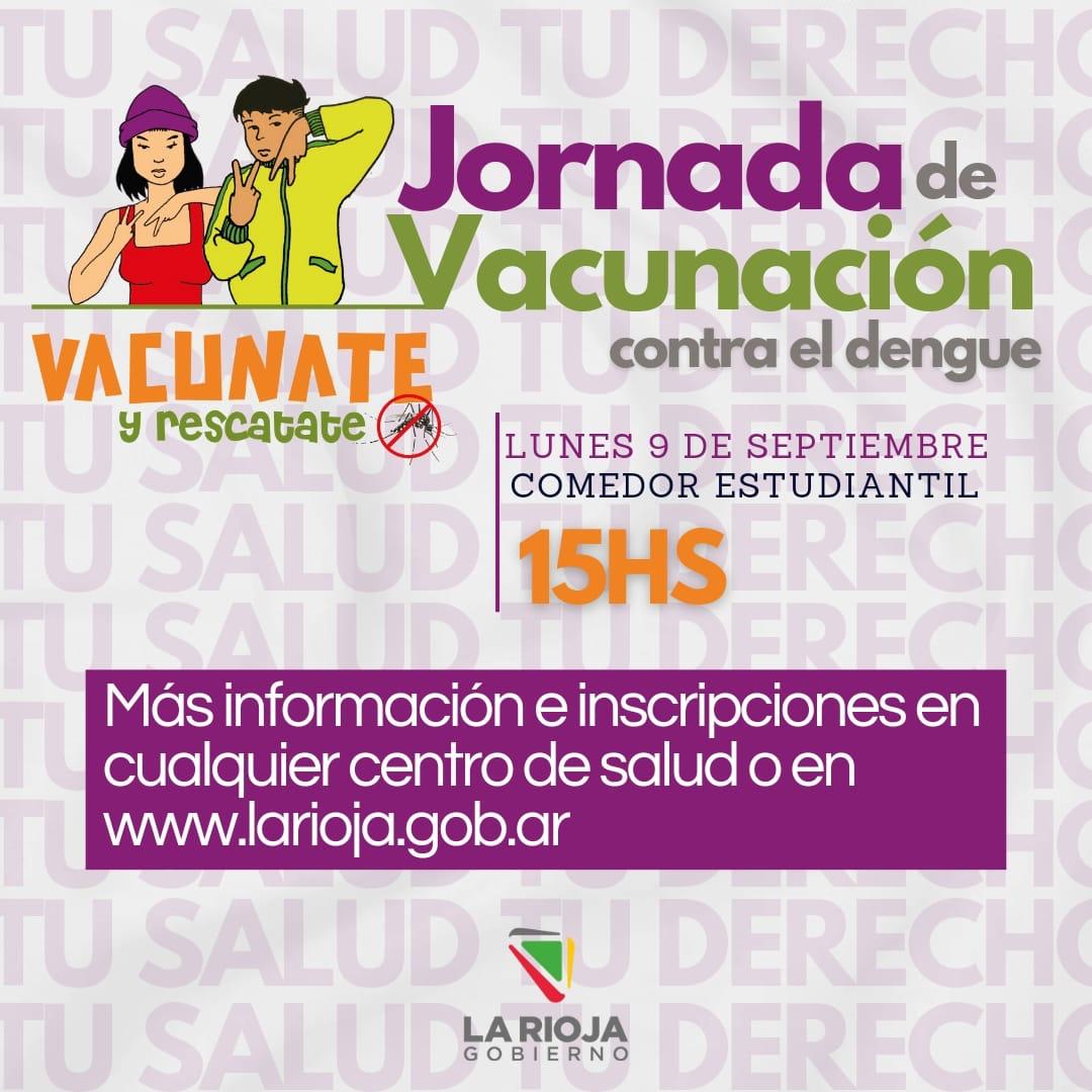 Vacunación contra el Dengue en el Comedor Estudiantil.