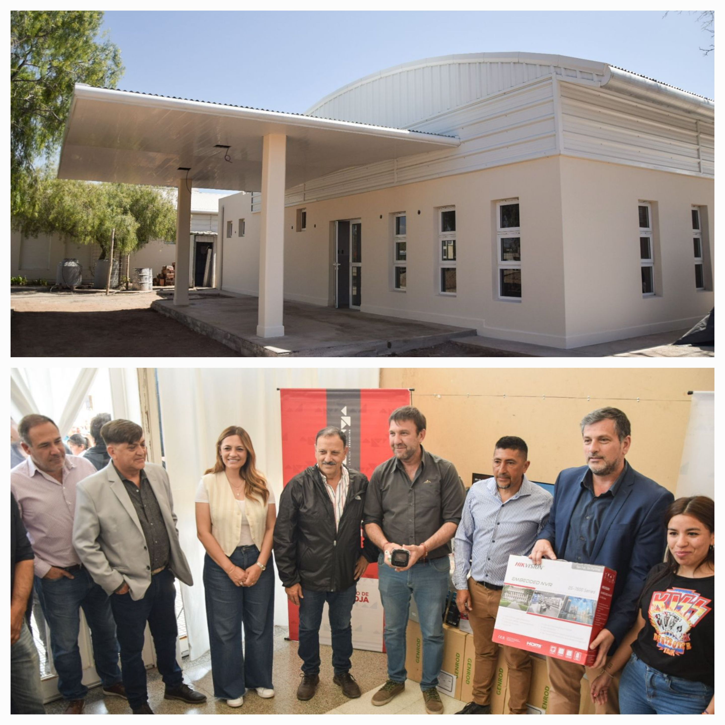 Aniversario Departamento General Ortiz de Ocampo. Continúa a paso firme la obra del hospital de Catuna.