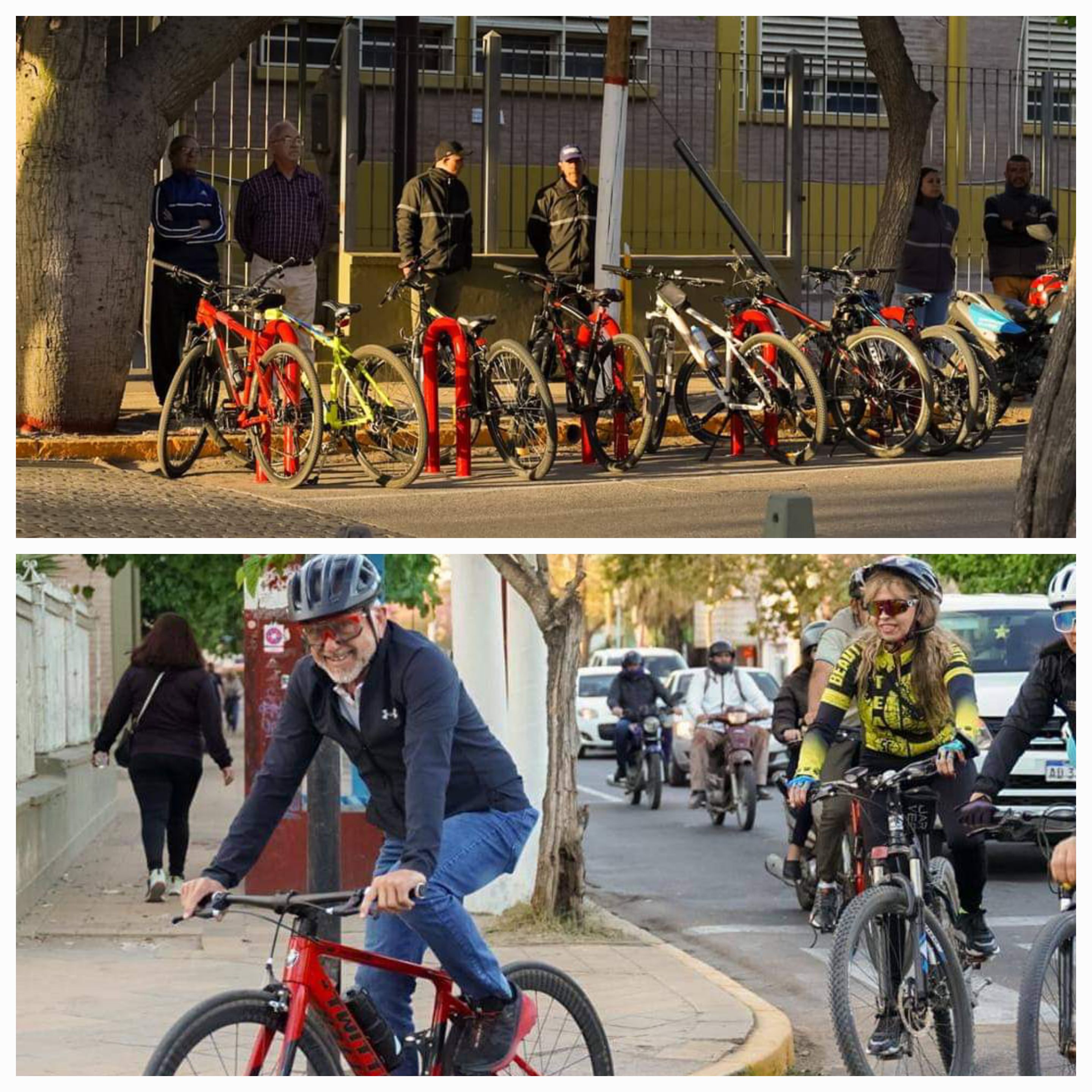 Por un ambiente mas sostenible:  El Municipio Capital colocó nuevos bicicleteros en la Ciudad.