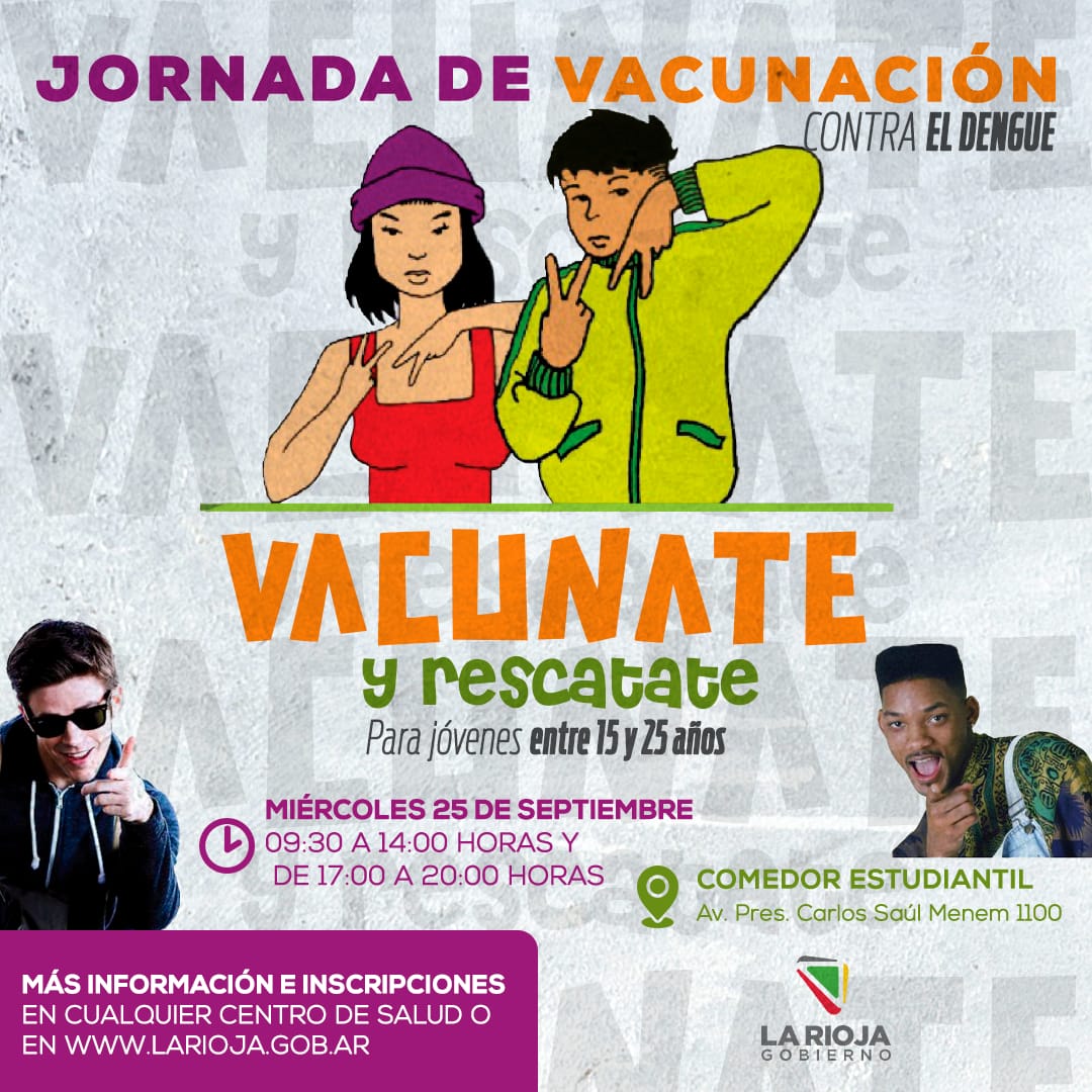 Se realizará una jornada de vacunación contra el dengue en el Comedor Estudiantil.