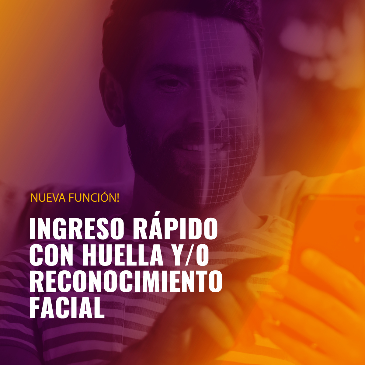 Banco Rioja presenta la nueva funcionalidad de su APP. Se podrá ingresar a través del reconocimiento facial y de huella 