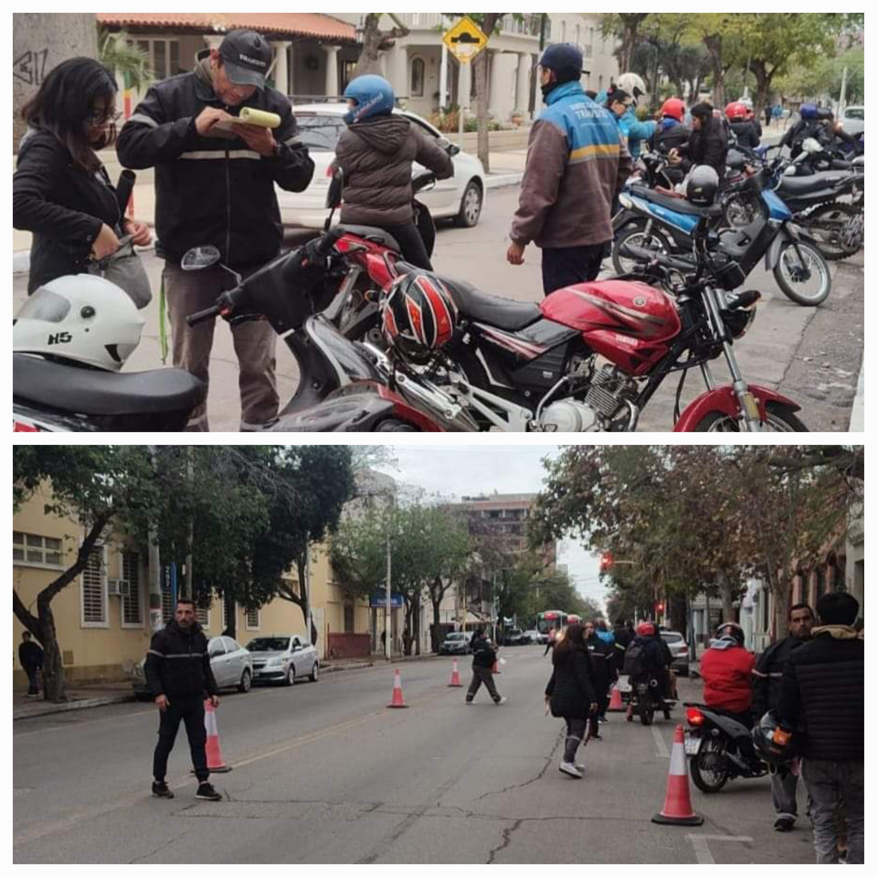 Más de 100 motos retenidas por ruidos molestos, falta de casco y luces reglamentarias.