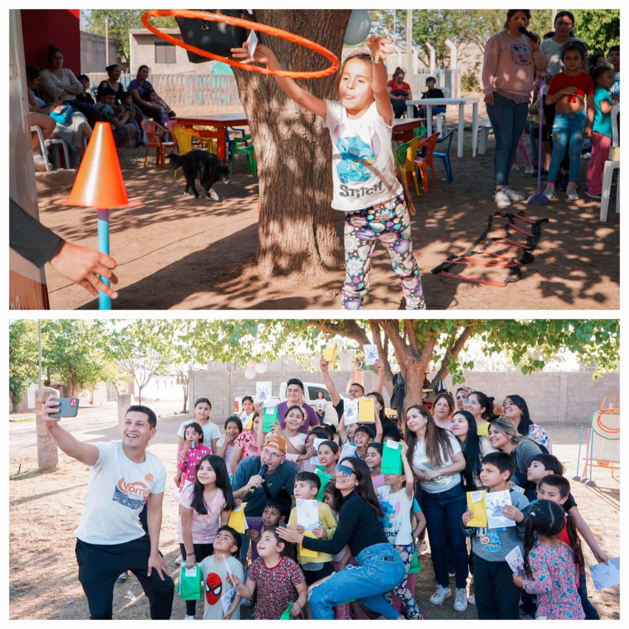 Tarde de juegos en el B° Virgen del Valle.