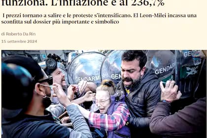 “El shock de Milei no funciona”: el duro análisis de un diario italiano sobre la gestión económica del Gobierno. 