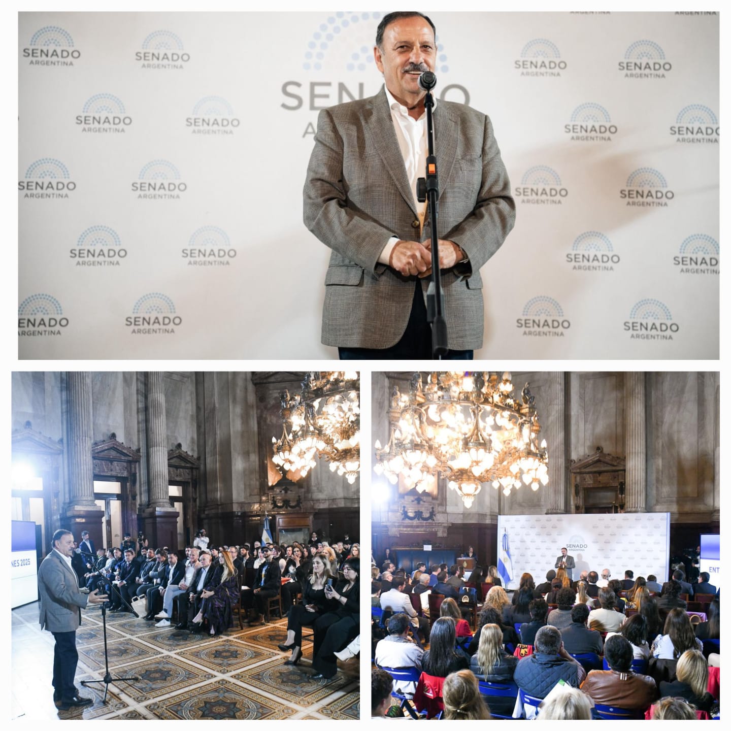 Ricardo Quintela fue distinguido en el Senado de la Nación con el título de 