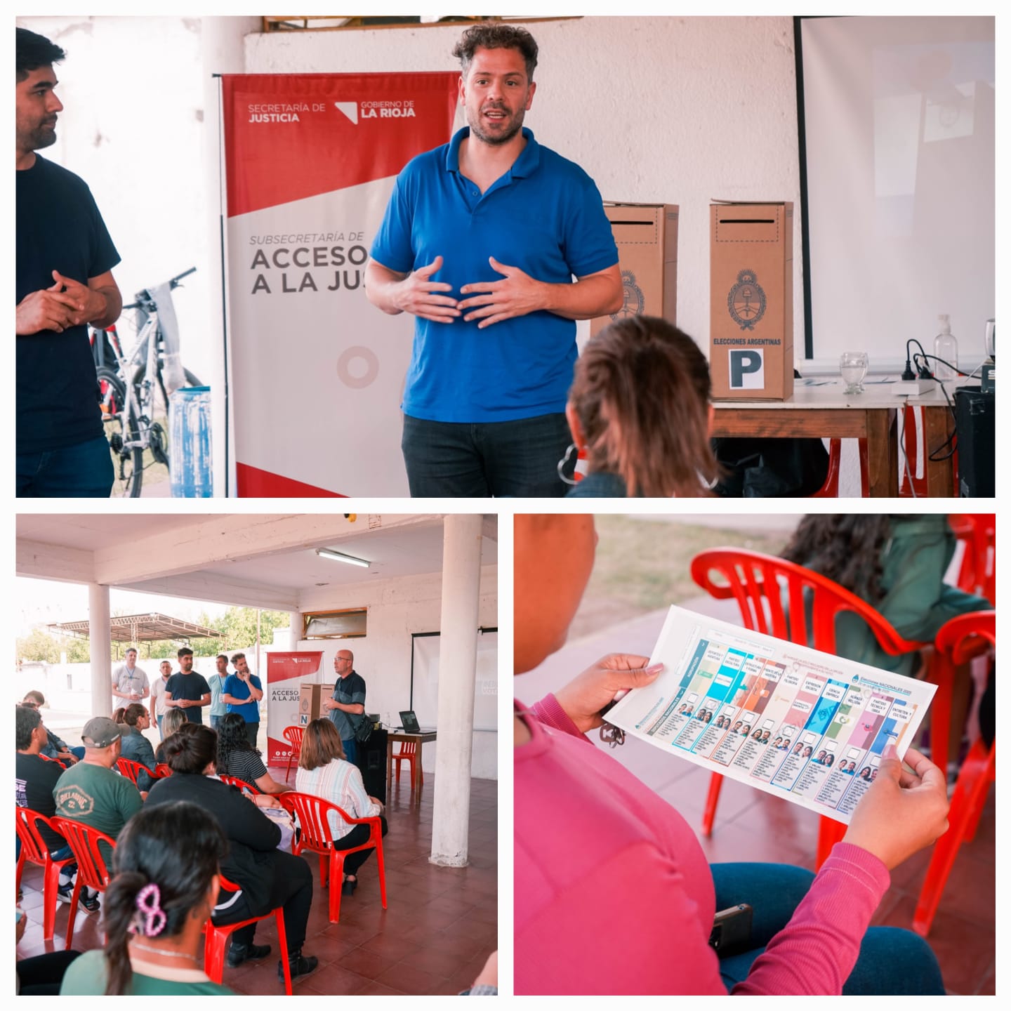 Lanzamiento del programa “Elijo Votar” en el Barrio 3 de Febrero