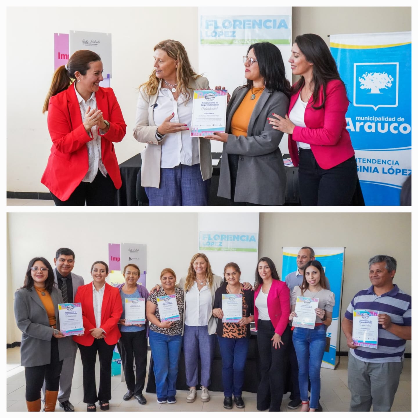 Gabriela Pedrali llevó a Arauco herramientas que permiten fortalecer el trabajo de los emprendedores locales