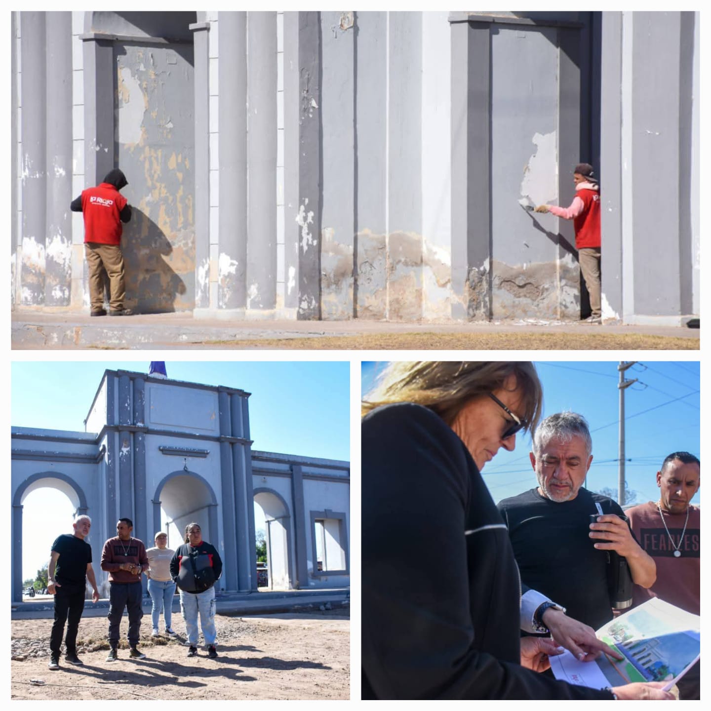 Zona Este. Se dió inicio a la obra de recuperación de un nuevo espacio público de alta transitabilidad.