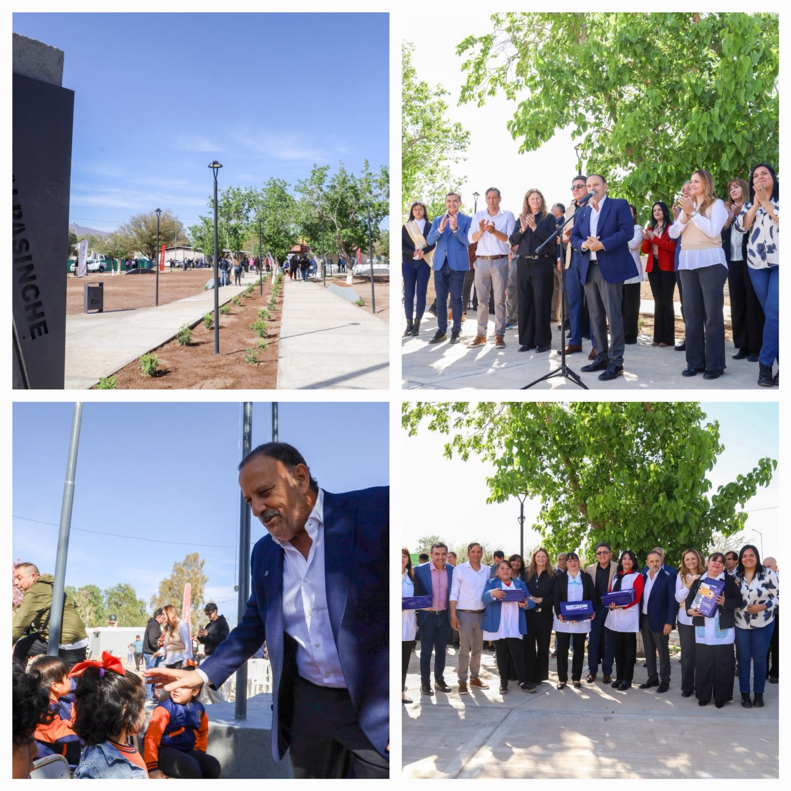 Quintela inaugur&oacute; la plaza de Alpasinche y ratific&oacute; el compromiso provincial con el desarrollo del interior