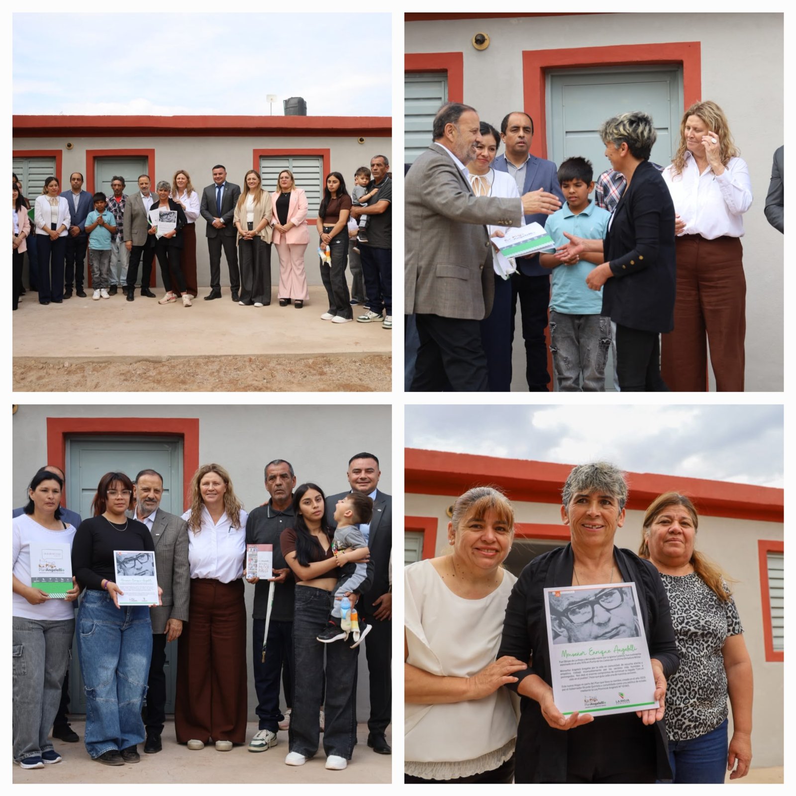 Aniversario de Patquia. Quintela entreg&oacute; siete viviendas y anunci&oacute; apoyo para que diez familias construyan en sus lotes 