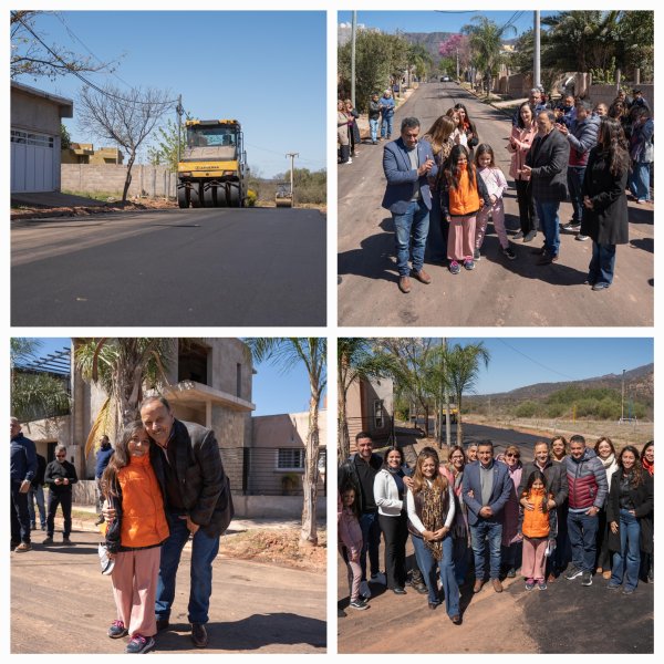 Vecinos de Olta compartieron con el gobernador Quintela la inauguraci&oacute;n de las nuevas calles asfaltadas 
