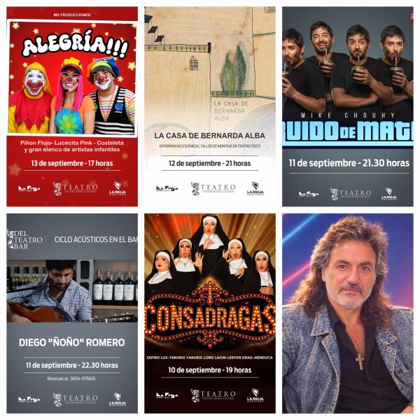 Propuestas del Teatro Victor Maria C&aacute;ceres para Septiembre 