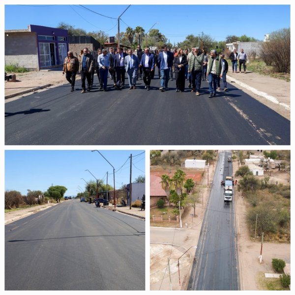 Aniversario del Departamento Gral. Ortiz de Ocampo. Quintela recorri&oacute; la obra de repavimentaci&oacute;n de la ruta 31. 