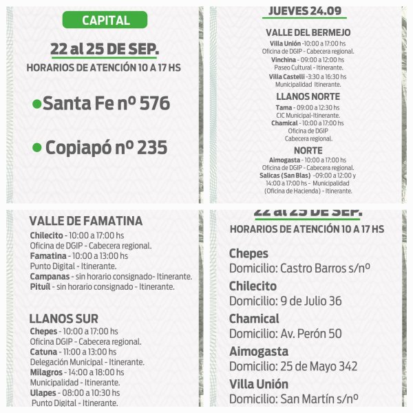 El rescate anticipado de Chachos continua este jueves con puestos fijos e itinerantes en Capital y en 5 regiones 