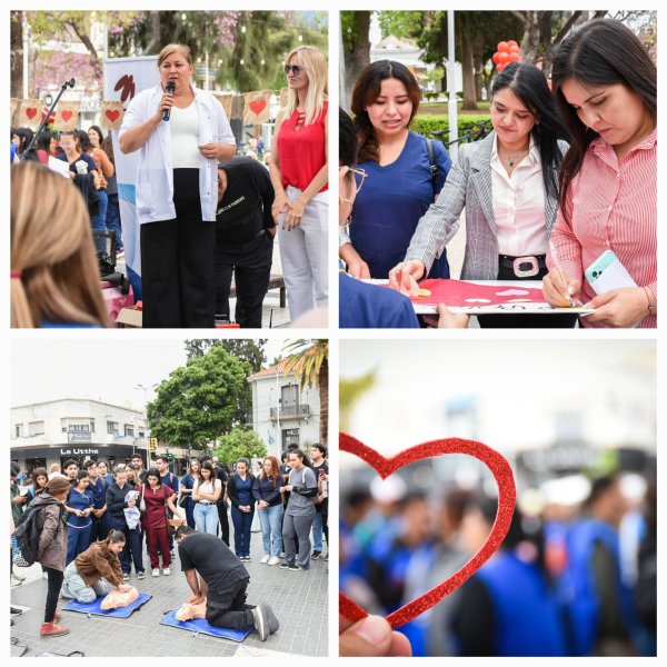D&iacute;a Mundial del Coraz&oacute;n. Salud acerc&oacute; controles y orientaci&oacute;n a la comunidad para prevenir enfermedades cardiovasculares