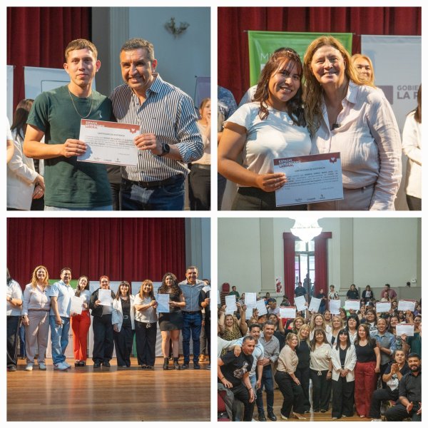 La Provincia entreg&oacute; certificados de capacitaci&oacute;n y anunci&oacute; opciones para completar la escuela primaria y secundaria 