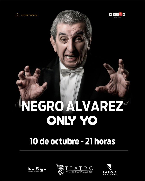 Vuelve el Negro Alvarez al Teatro Provincial con 