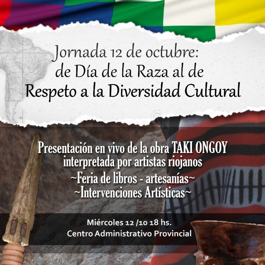Convocan a una jornada de reflexión por el día del Respeto a la Diversidad Cultural