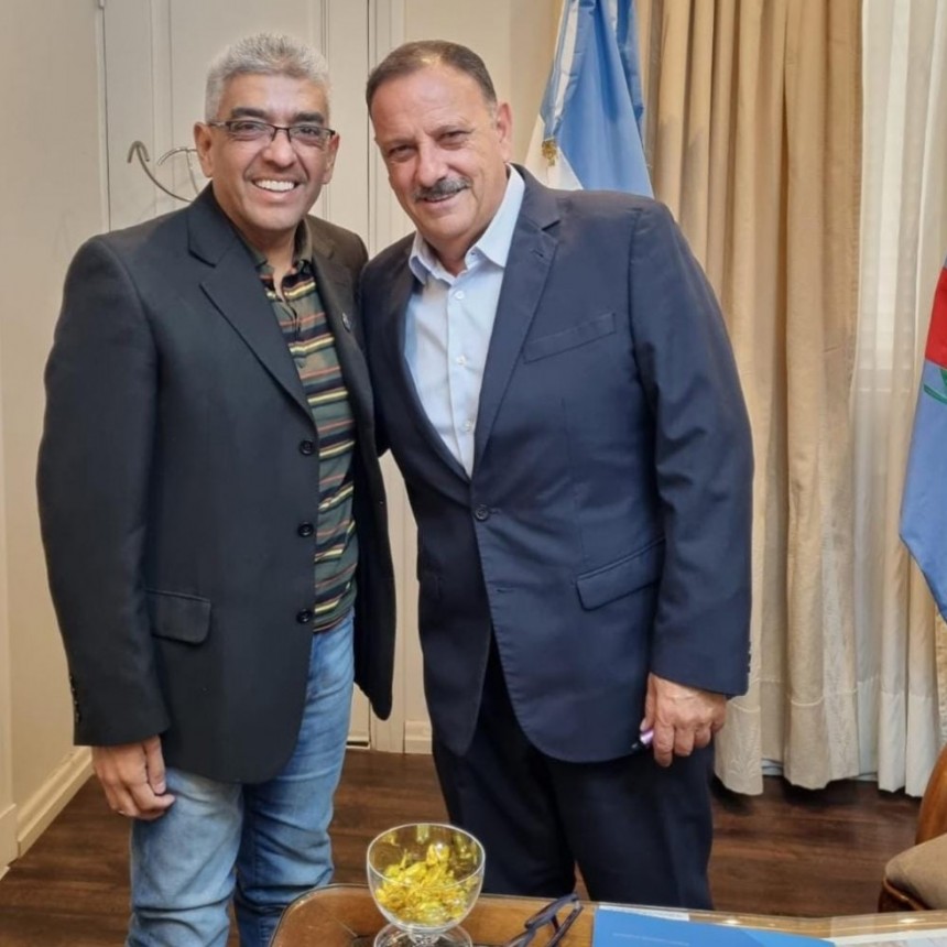 Ricardo Quintela recibio al diputado provincial Roberto Luna