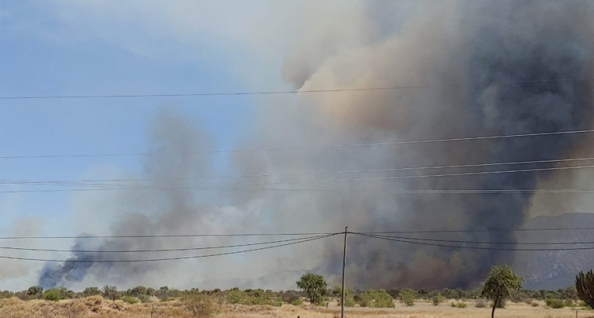 Un incendio de gran magnitud se desarrolla en la zona sur de Capital
