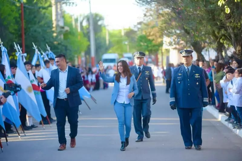 Florencia López acompañó a todo el Departamento Ángel Vicente Peñaloza en su 157° aniversario.