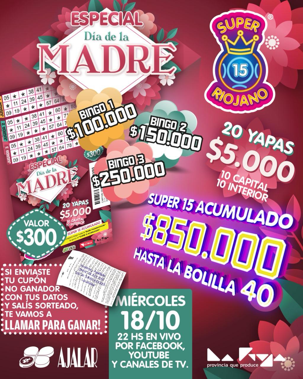 Este miércoles se realiza Super 15 Riojano especial Día de la Madre