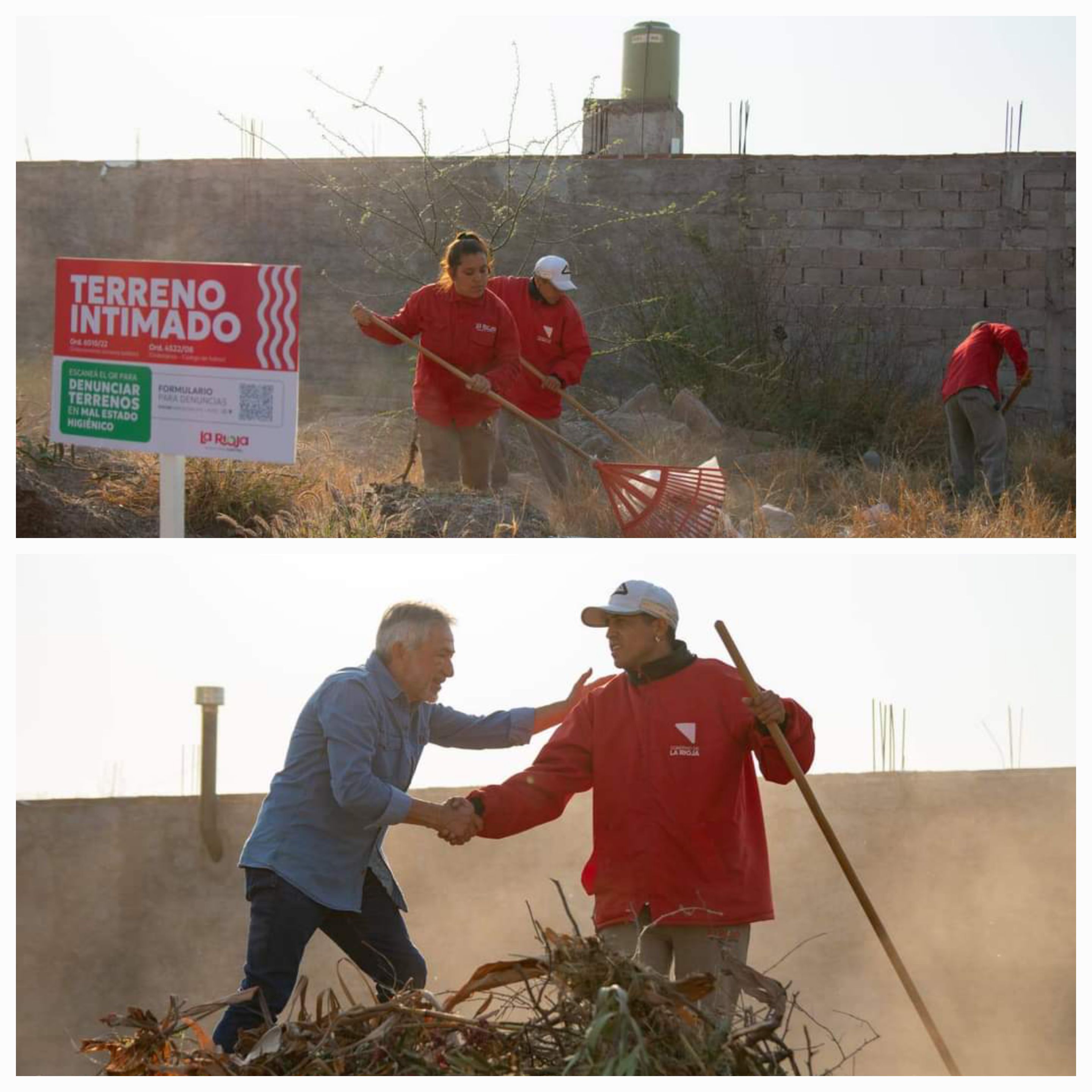 Lotes Baldios: El Municipio efectuó el primer servicio de limpieza en una propiedad privada.