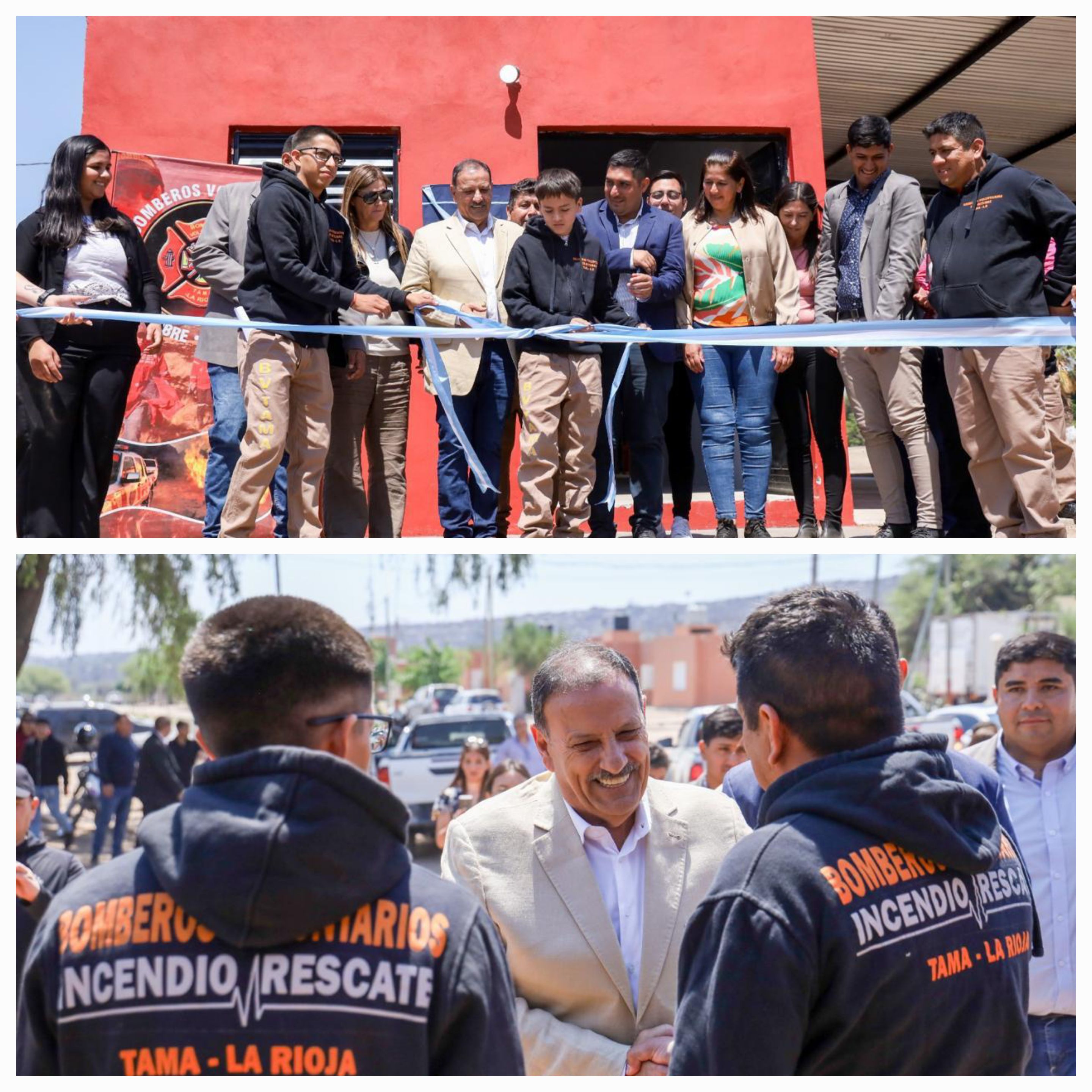 Inaugurado por el gobernador Quintela. Los Bomberos Voluntarios en Tama cumplen el sueño de tener su cuarte.